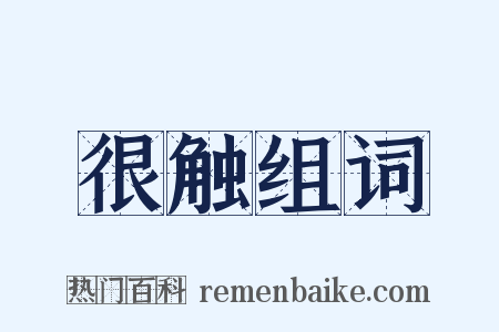 很触组词是什么意思的图片